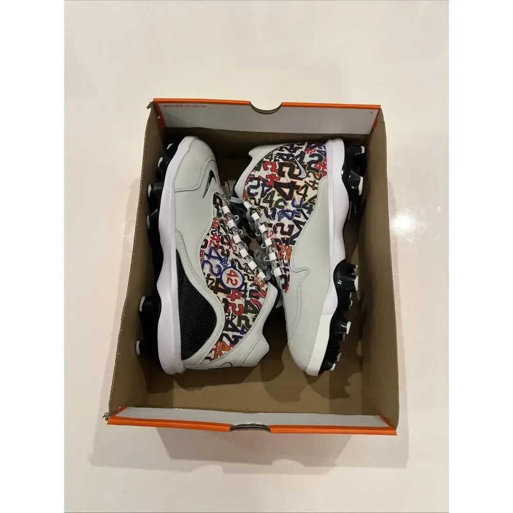 $169 Nike Griffey 2 MCS Jackie Robinson Baseball Cleats Size 13 Grey HJ4509-001 - Picture 7 of 13